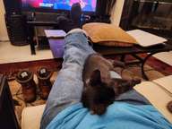 He slowly warmed up to the ogre who clomped around the house in those massive boots.