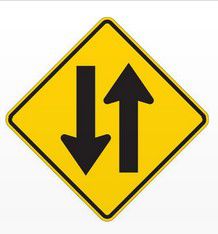 Image: 2-Way Traffic Sign.