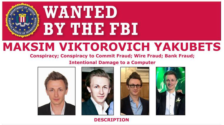 Image: Russian hacker wanted by the FBI.