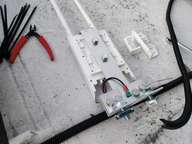 On the roof and prepping.