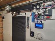 Drill some holes, use a few screws, washers, nuts, and boom!  We're in place.  The switch next to the CO2 detector is for this reading light.  This light is independent of the main cabin lighting master switch near the front door.