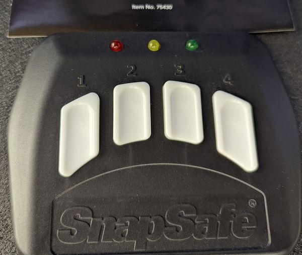 Image: The SnapSafe keypad.