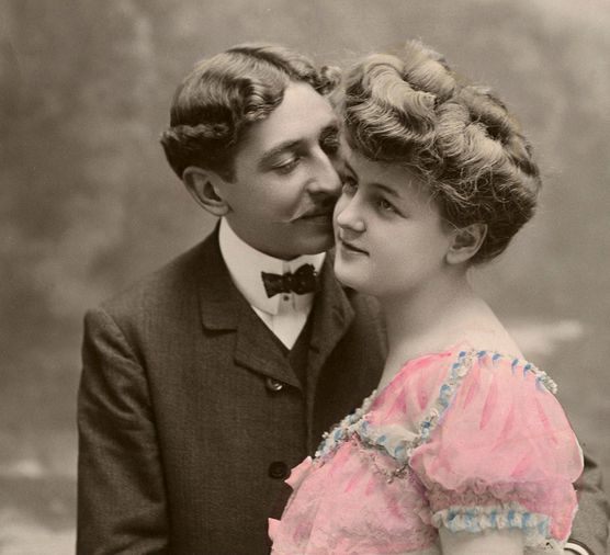 Image: Old image of young love.