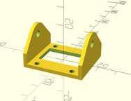 Provides support and protection for the tiny 0.96" OLED I2c display.